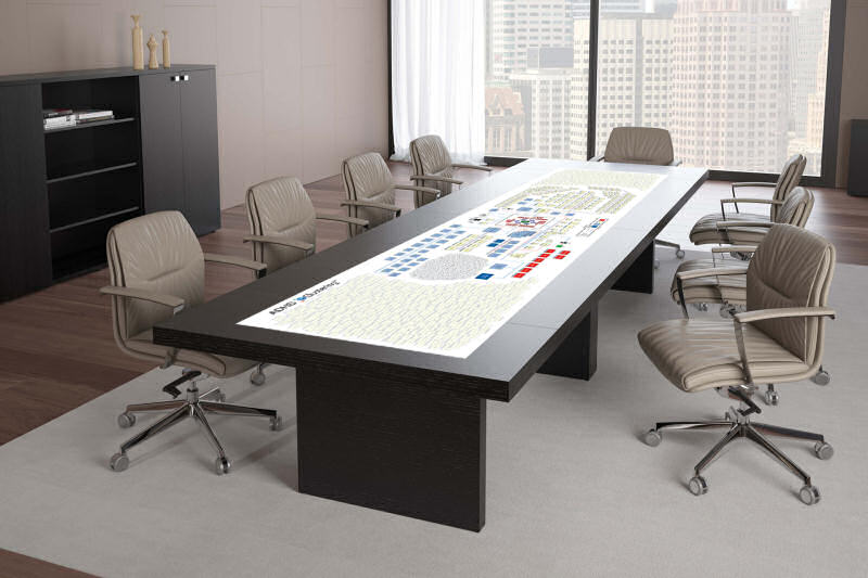 Big Paper on Corporate Table Image of Big Paper on Corporate Table