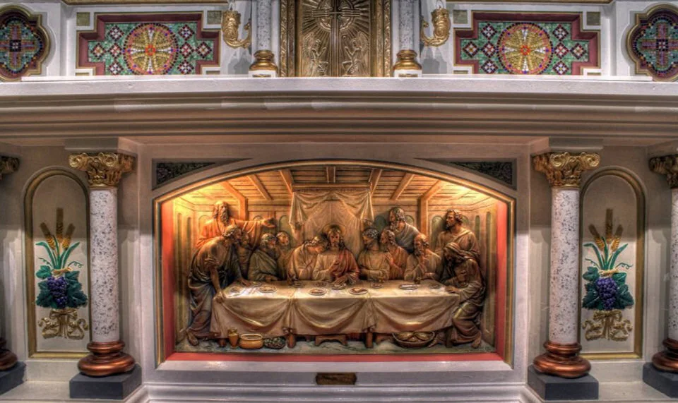 Image of Shrine of St Josephet Rear Altar Last Supper