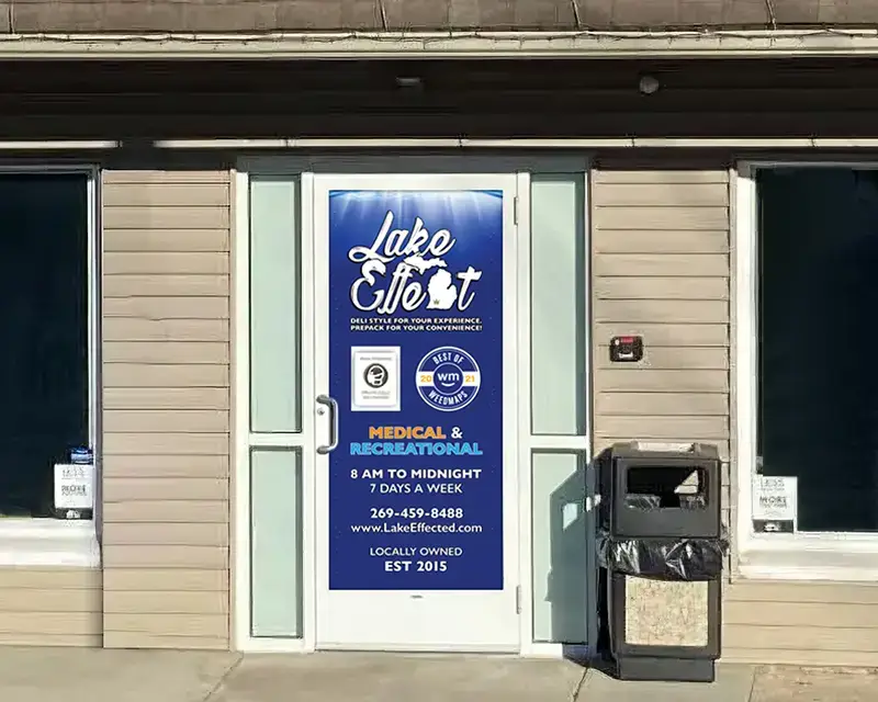 Lake Effect Portage Door Decal Image of Lake Effect Portage Door Decal